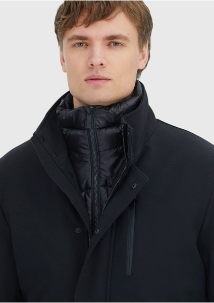 Siyah Dik Yaka Casual Dokuma Kaban fırsatları