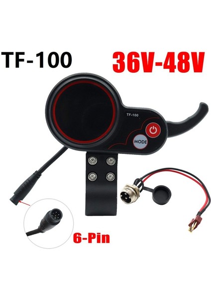 Kugoo M4 Parçaları Için TF-100 Gösterge Paneli + T Tipi Scooter 6 Pin Kablo (Yurt Dışından) fiyatları