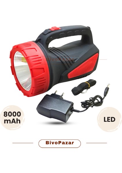 El Feneri Projektör Şarjlı Tiger Torch TR-2630 - Şarjlı El Lambası fırsatları