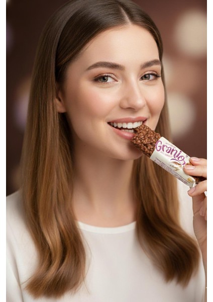 Granıo Sütlü Çikolata Kaplamalı Tiramisu Aromalı Karamelize Bisküvili Tahıl Bar 40 gr x 12 Adet fiyatları