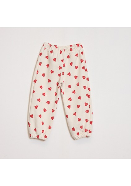 Kız Çocuk Yakalı Kalp Desenli Takım fırsatları