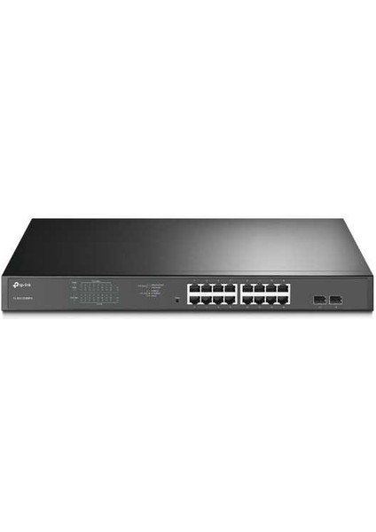 TL-SG1218MP 16 Port 10-100-1000 Poe+ Switch 2 Port SFP Çelik Kasa Rack Mount modelleri