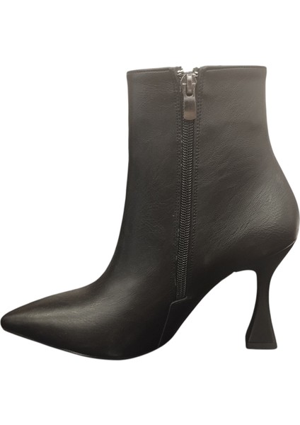 02206Z Fermuarlı Sivri Burun 9 cm Ince Topuk Günlük Hafif Şık Tasarım Kadın Bot fiyatları