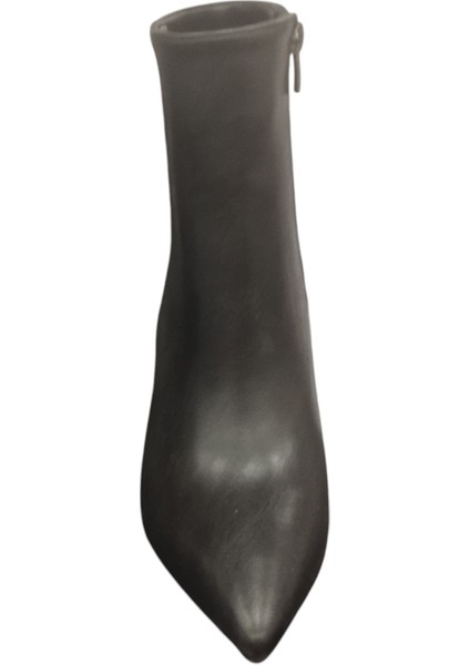 02206Z Fermuarlı Sivri Burun 9 cm Ince Topuk Günlük Hafif Şık Tasarım Kadın Bot modelleri