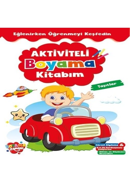 Aktiviteli Boyama Kitabı Taşıtlar