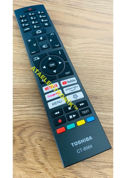 Orjinal Ürün - Toshıba CT-8564 RC45157 50UA2263DG 50UA2063DG 50UA2263DG Android Smart Tv Kumandası ( Orjinal Ürün)