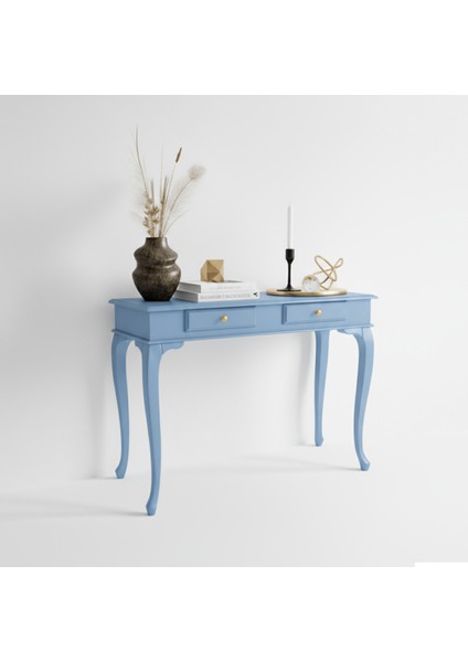 100 cm Masif Çekmeceli Lükens Açık Mavi Dresuar fiyatları