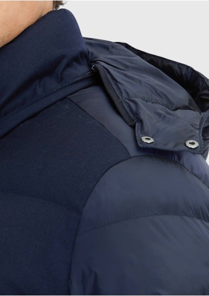 Lacivert Regular Fit Kapüşonlu Casual Dokuma Mont fırsatları