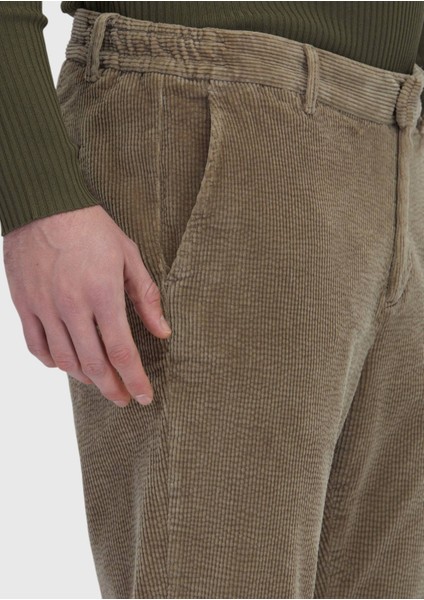 Vizon Düz Dokuma Jogging Fit Kadife Casual Pamuk Karışımlı Pantolon modelleri