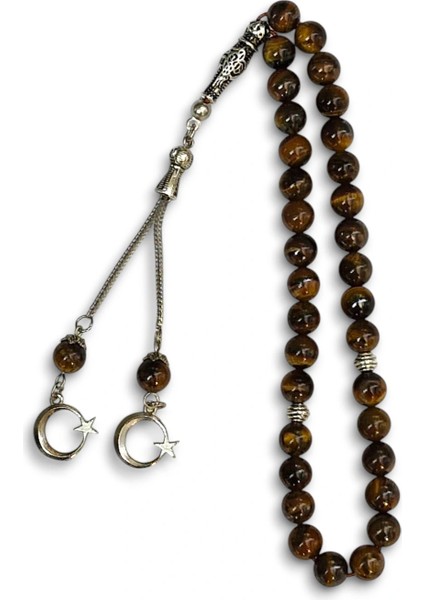 Doğal Taş Kaplangözü Tesbih 8mm Küre Kesim 608-2 modelleri