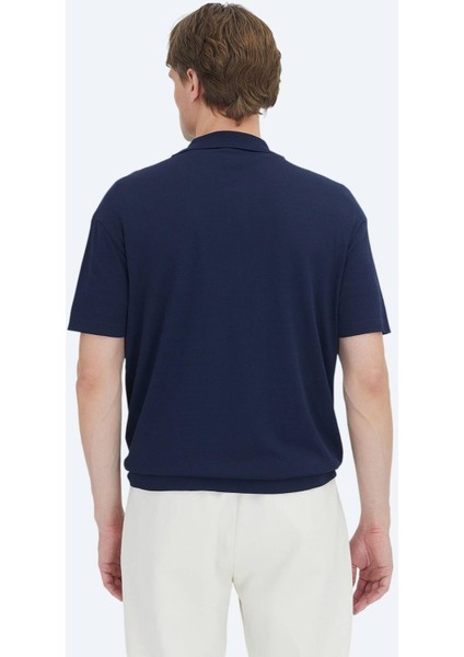 Lacivert Polo Yaka Düz Örgü Triko fırsatları