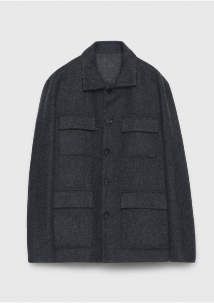 Antrasit Regular Fit Spor Ceket