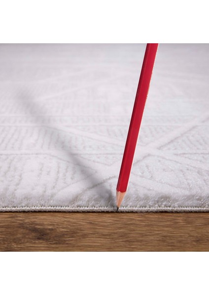 Zara 1006 Kemik Geometrik Desenli Modern Akrilik Yumuşak Dokuma Salon Oturma Yatak Odası Halısı fırsatları