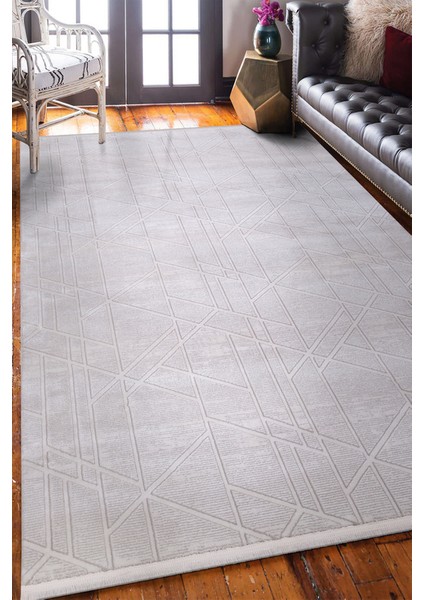 Zara 1006 Serisi Geometrik Desenli Modern Akrilik Yumuşak Dokuma Salon Oturma Yatak Odası Halısı