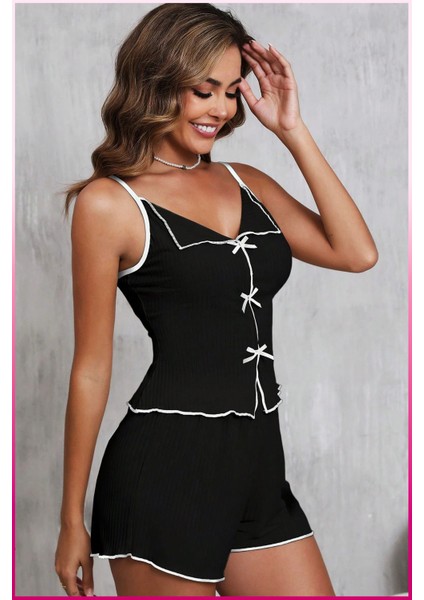 Şortlu Pijama Takımı , Ince Askılı Kadın Gecelik indirimleri