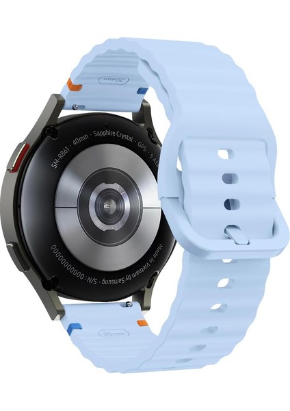 Huawei Watch Gt 6/gt 6 Pro 46 mm Uyumlu Ip Detaylı Dalga Tasarımlı Silikon Kordon 22MM Android Kayış