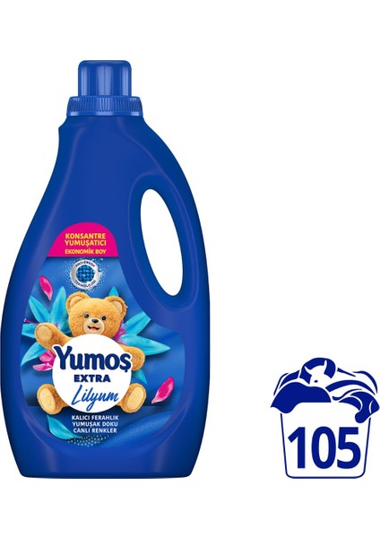 Extra Konsantre Çamaşır Yumuşatıcısı Lilyum 105 Yıkama 2520ML X1