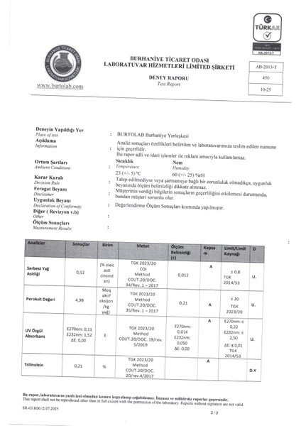 3 LT Natürel Sızma Zeytinyağı (2025/26) Soğuk Sıkım Filtresiz fiyatları