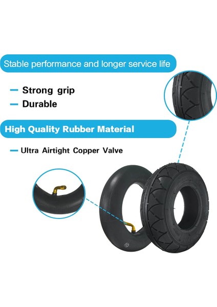 Razor E100, E150, E200, Power Core E100 Için 200X50 Lastik ve Iç Lastik Seti (Yurt Dışından) modelleri