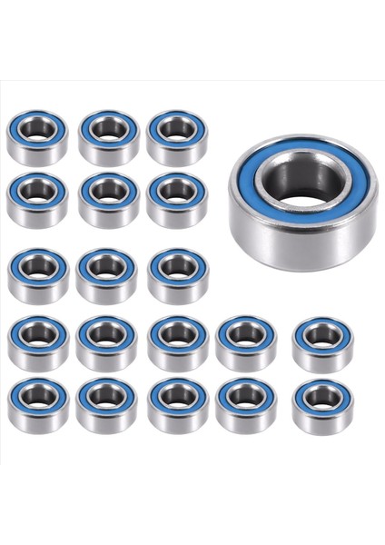 Bilyalı Rulman Çelik Çift Ekranlı Minyatür Bilyalı Rulmanlar, Mavi (Yurt Dışından) fırsatları