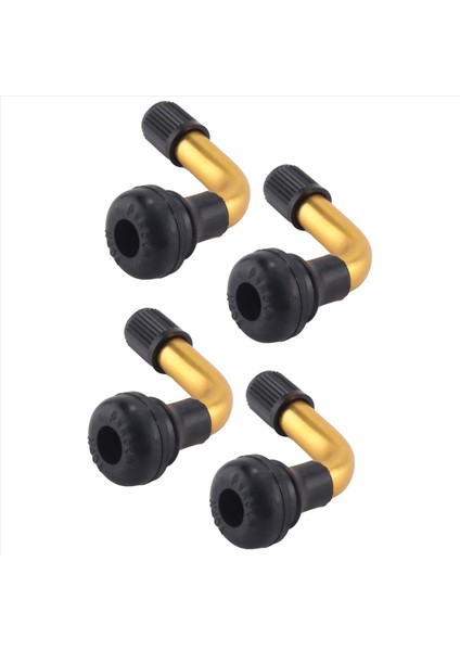 4 Adet Lastik Vana Gövdesi Dik Açılı Takmalı Kauçuk Pirinç (Yurt Dışından)