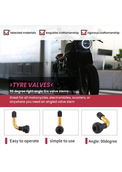 4 Adet Lastik Vana Gövdesi Dik Açılı Takmalı Kauçuk Pirinç (Yurt Dışından) indirimleri