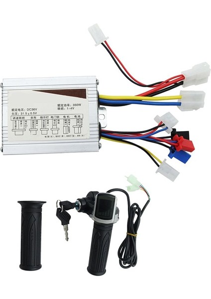 36V Elektrikli Scooter Fırçalı Kontrol Motoru + Gaz Kelebeği Büküm Kavrama Kiti (Yurt Dışından)