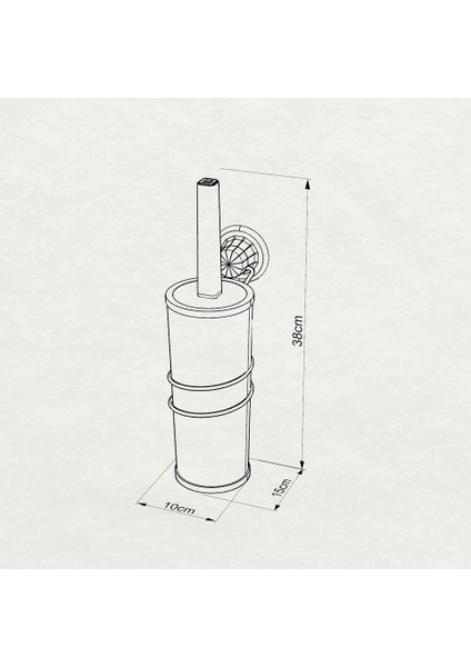 Vakumlu Duvara Monte Klozet Fırçası Beyaz modelleri