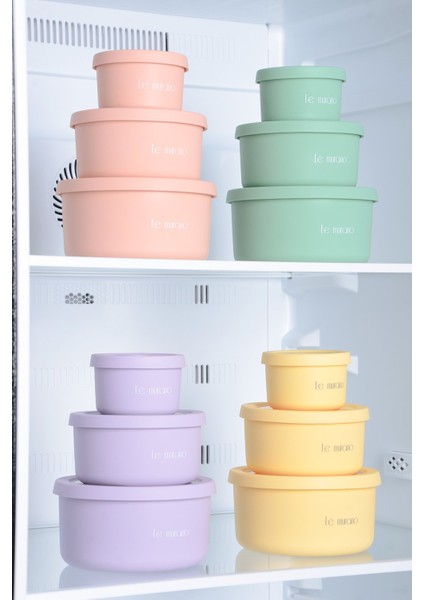 Pastel Hava Sızdırmaz Yuvarlak Silikon Saklama Kabı 600 ml | Pembe indirimleri