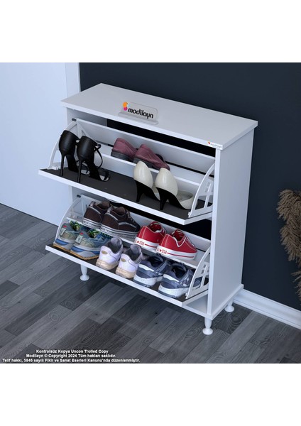 Umay Antre Hol 72X 90X 26 Cm’ Lik 2 Düşer Kapak 4 Göz Bölmeli Ayakkabılık modelleri