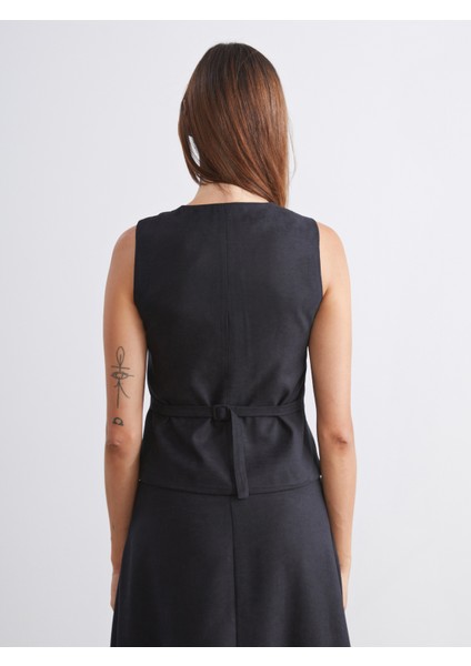 Bisiklet Yaka Kadın Yelek fırsatları