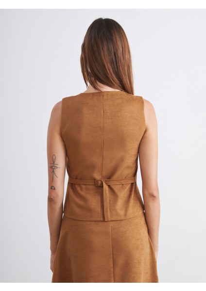 Bisiklet Yaka Kadın Yelek fırsatları