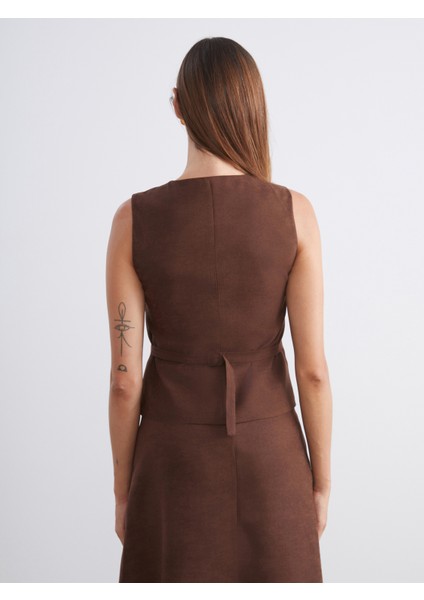 Bisiklet Yaka Kadın Yelek fırsatları