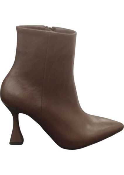 02206Z Fermuarlı Sivri Burun 9 cm Ince Topuk Günlük Hafif Şık Tasarım Kadın Bot