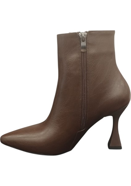 02206Z Fermuarlı Sivri Burun 9 cm Ince Topuk Günlük Hafif Şık Tasarım Kadın Bot fiyatları