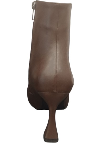 02206Z Fermuarlı Sivri Burun 9 cm Ince Topuk Günlük Hafif Şık Tasarım Kadın Bot fırsatları