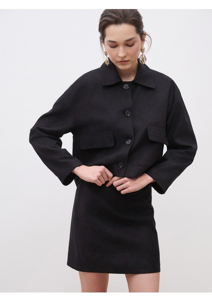 Dar Fit Süet Mini Etek fırsatları