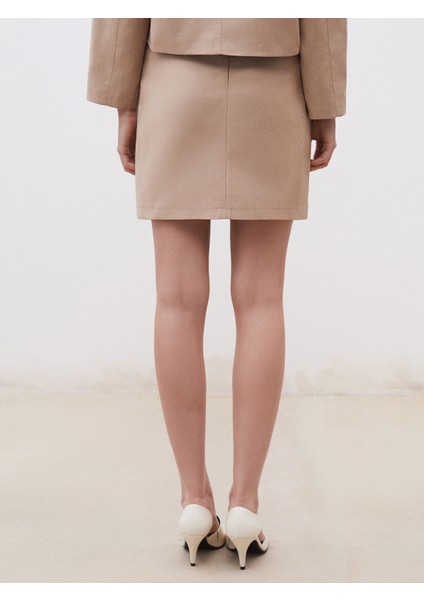 Dar Fit Süet Mini Etek indirimleri