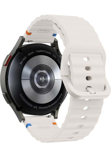 Huawei Watch Gt 6/gt 6 Pro 46 mm Uyumlu Ip Detaylı Dalga Tasarımlı Silikon Kordon 22MM Android Kayış