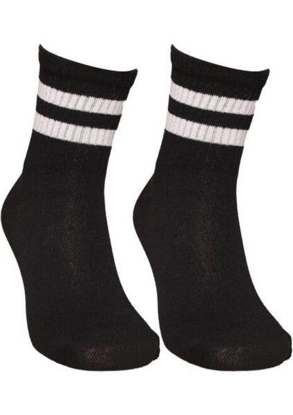 Kepi Siyah Kolej Çorap Unisex 4lü