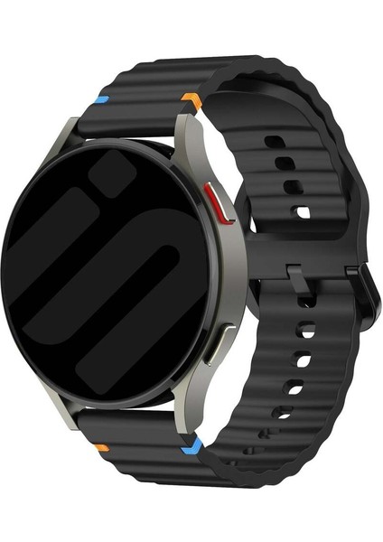 Huawei Watch Gt 6/gt 6 Pro 46 mm Uyumlu Ip Detaylı Dalga Tasarımlı Silikon Kordon 22MM Android Kayış fırsatları