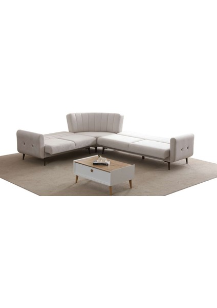 Bona 3 + C Köşe+2 Köşe Takımı Bej Valebo-03 Ceviz Ayak fiyatları