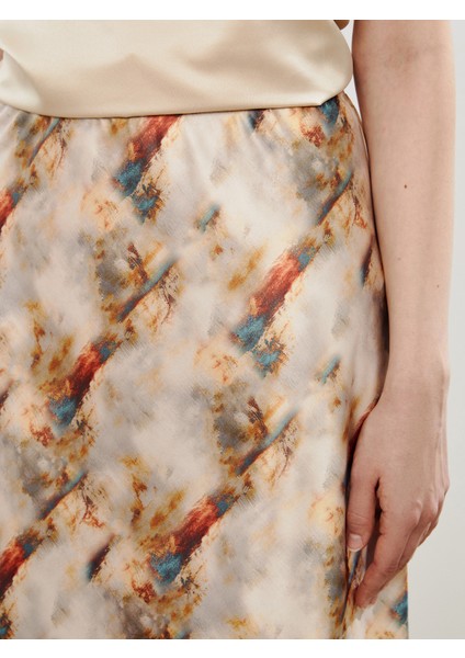 Beli Lastikli Desenli Etek modelleri