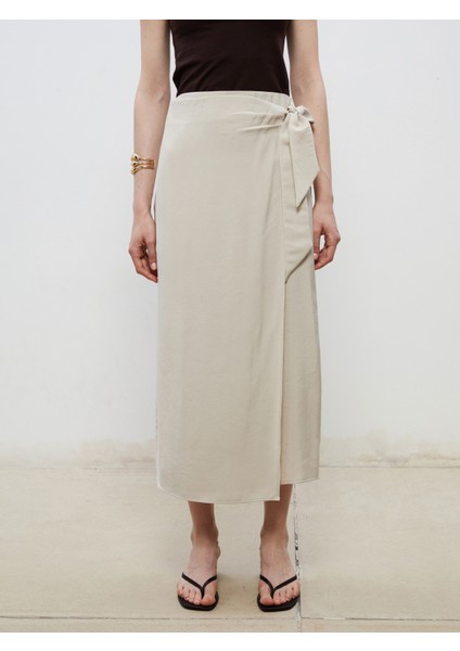 Beli Lastikli Modal Dokulu Bağlamalı Etek fiyatları