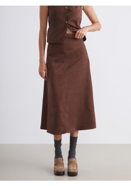 Beli Kemerli Süet Etek fiyatları