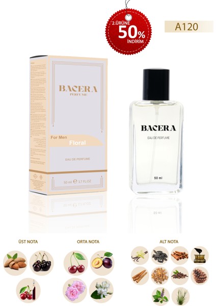 A120 Floral Erkek Parfüm 50 ml