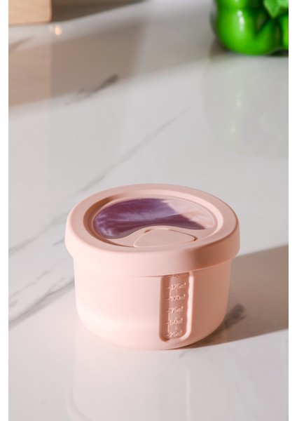 Pastel Hava Sızdırmaz Yuvarlak Silikon Saklama Kabı 150 ml | Pembe fiyatları