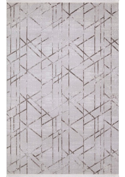 Zara 1006 Kahverengi Geometrik Desenli Modern Akrilik Yumuşak Dokuma Salon Oturma Yatak Odası Halısı fiyatları