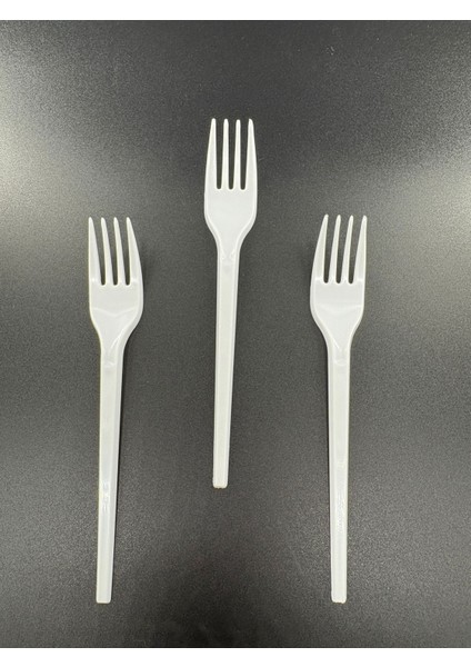 Standart Plastik Çatal Beyaz 100'LÜ Paket