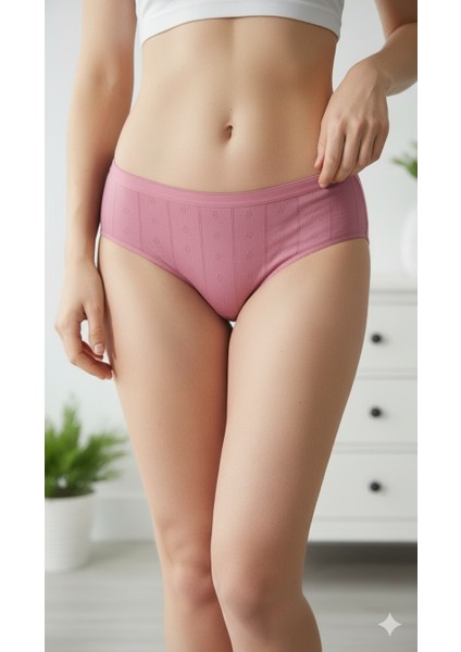 6'lı Set Jakar Kumaş Kadın Külot modelleri